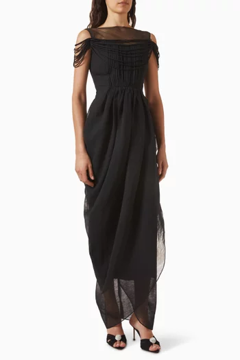 Nyx Drape Dress in Silk