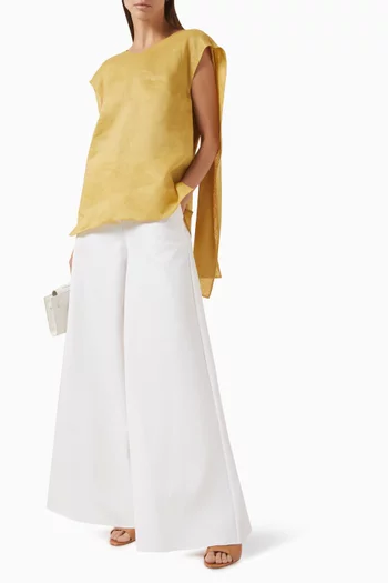 Maxi Bow Top in Ramie Canvas