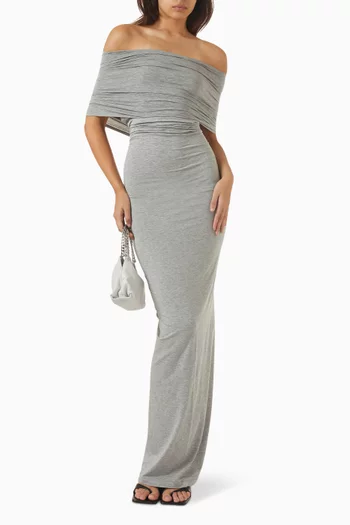 One-shoulder Twisted Wrap Dress
