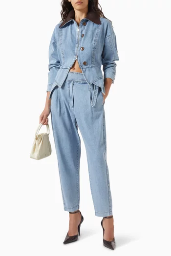 Zip Jacket in Denim