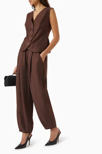 Elasticated Pants in Tencel-blend