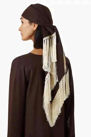 وشاح رأس بوني كتان