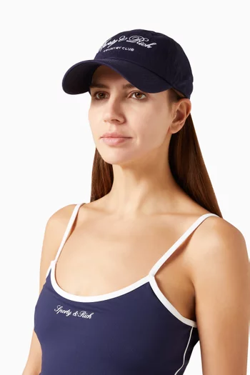 Maeve Club Script Hat in Canvas