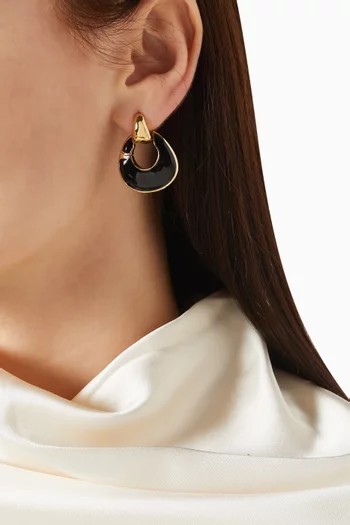 KS Duo Enamel Hoop Earrings