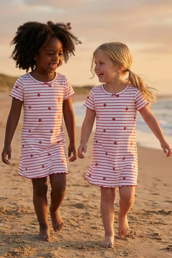 Raspberry Stripe Night Dress