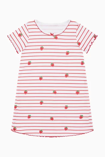 Raspberry Stripe Night Dress