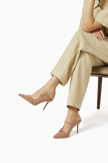Maureen 85 Mules in Patent Nappa