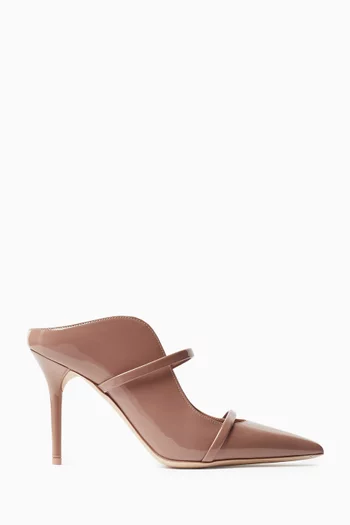 Maureen 85 Mules in Patent Nappa