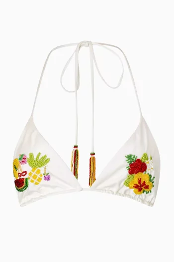 Gilli Beaded Triangle Bikini Top