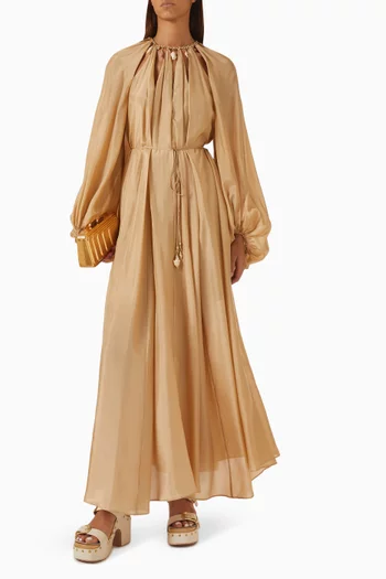 Mahon Maxi Dress in Silk