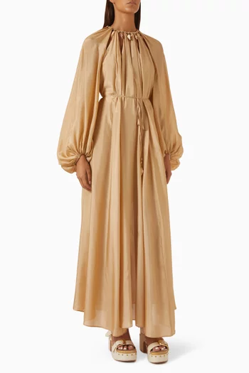 Mahon Maxi Dress in Silk