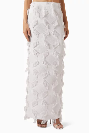 تنورة ايونا بشرّابات كريب