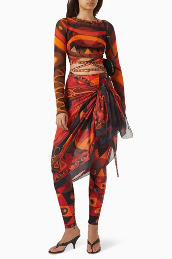 Printed Pareo in Cotton