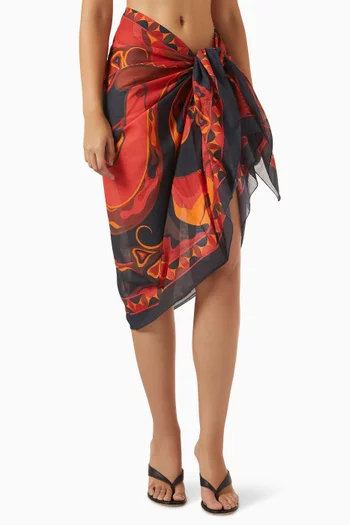 Printed Pareo in Cotton