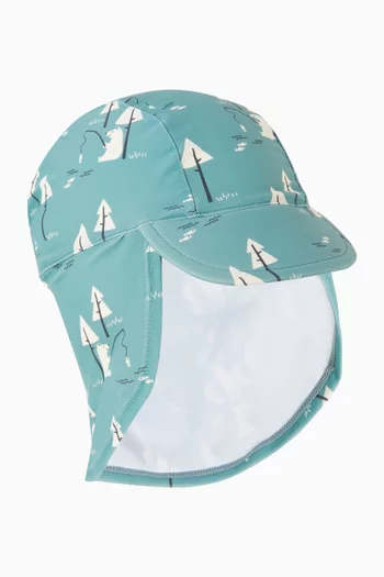 Paisley UV Hat in Recycled Nylon