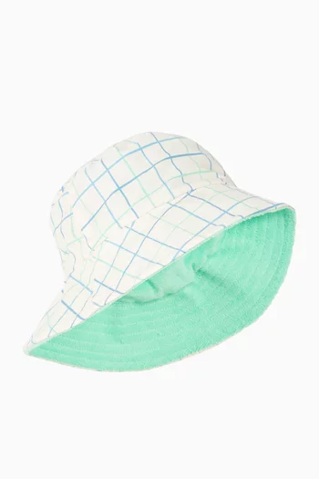 Printed UV Bucket Hat in Nylon