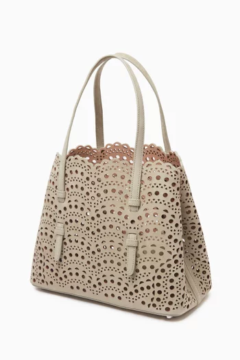Mina 25 Tote Bag in Perforated Nubuck Leather