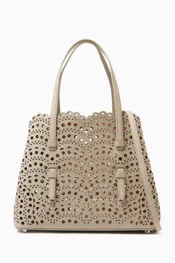 Mina 25 Tote Bag in Perforated Nubuck Leather