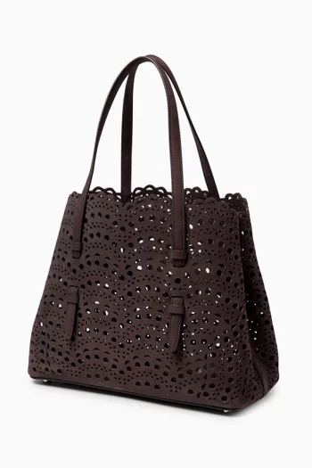 Mina 25 Tote Bag in Perforated Nubuck Leather