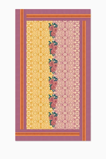 مفرش طاولة دام دام ليلاك جولد قطن، 140 × 240 سم
