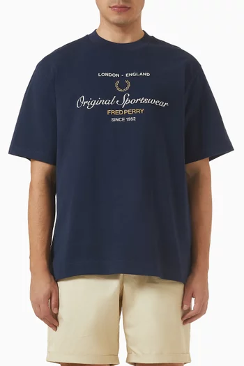 تي شيرت بطبعة Original Sportswear‏ قطن