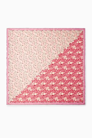 Printed Scarf in Silk-twill