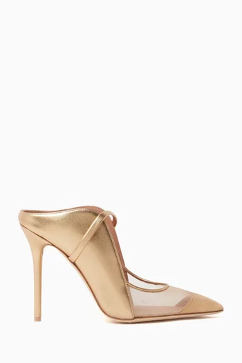 Maureen Arc 100 Mules in Metallic Leather