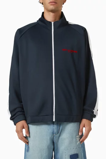 Track Jacket in Cotton-Blend Jersey