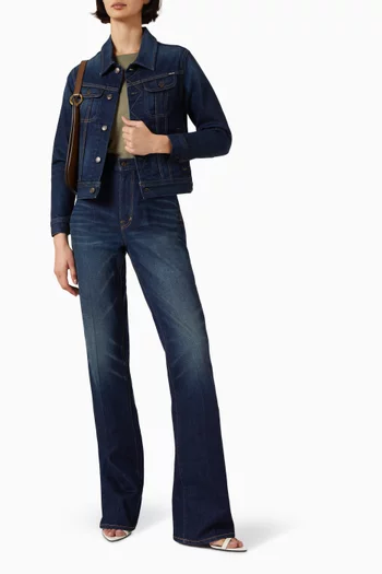 جاكيت بقصة مريحة دينم