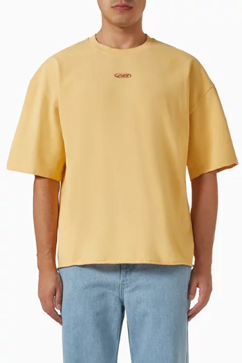 Raw Hem T-shirt in Cotton-jersey