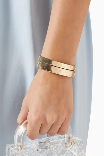 Puffy Hinged Bangles, Set of 2