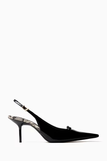 Rosie 70 Slingback Pumps in Patent Leather