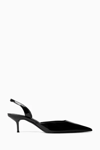Poala 63 Slingback Pumps in Patent Leather