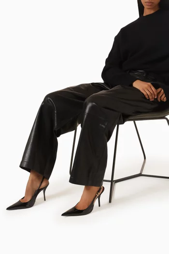 Liora 100 Slingback Pumps in Patent Leather