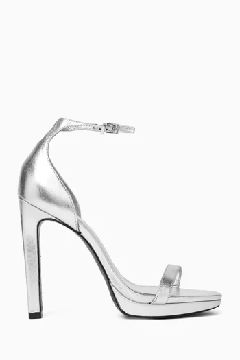 Nicole 127 Sandals in Metallic Leather