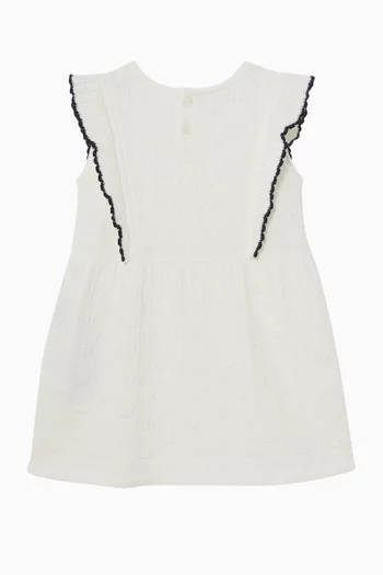 Ruffled Trim Dress in Knit