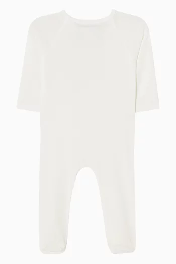 Logo Sleepsuit in Cotton