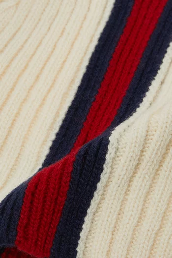 Ribbed Beanie in Wool