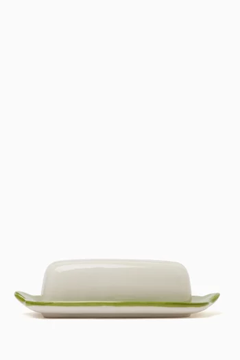 Palm Butter Dish in Ceramic