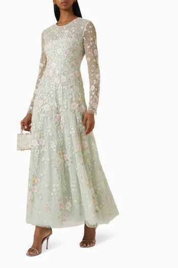 Garden Rose Ankle Gown
