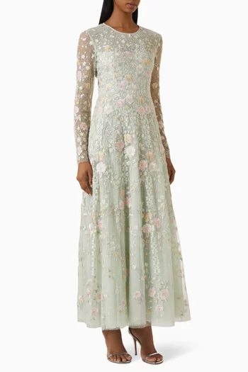 Garden Rose Ankle Gown
