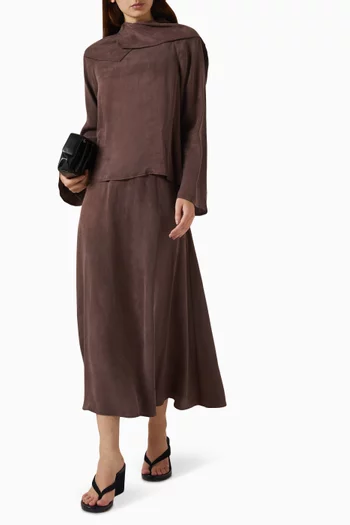 Scarf Top & Skirt Set