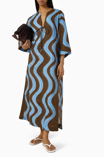 Frankie Midi Dress in Linen