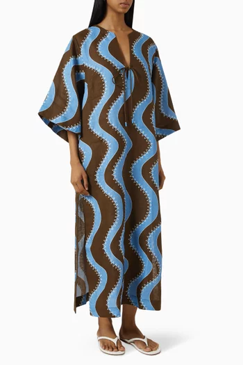 Frankie Midi Dress in Linen