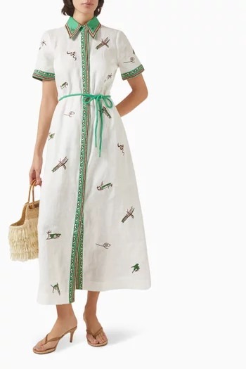 Wanda Shirt Dress in Linen