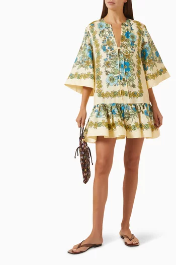 Sophia Mini Tunic Dress in Linen