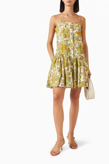 Kitty Mini Dress in Cotton-silk