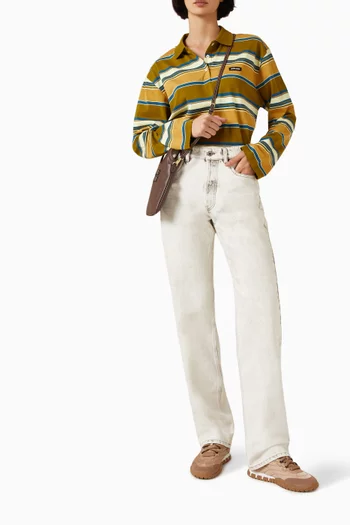 Stripe Polo Shirt in Cotton-jersey