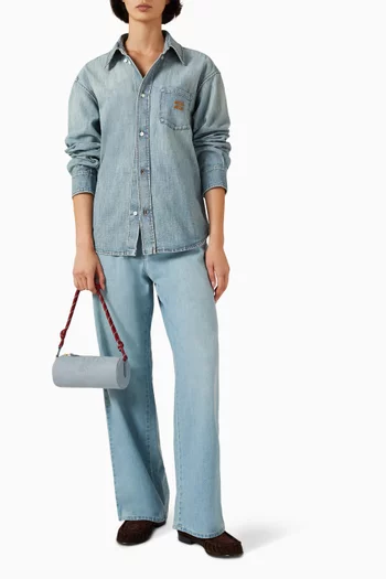 Oversized Shirt in Chambray