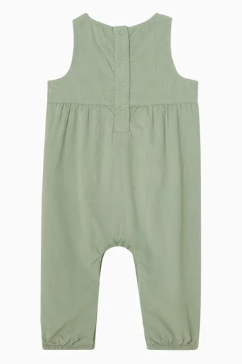 Embroidered Romper in Corduroy